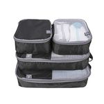 Travelon Set of 4 Soft Packing Organizers, Black