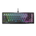 ROCCAT Vulcan II Mini �– 65% Optical Gaming Keyboard with Customizable RGB Illumination, Button Duplicator, On-Board Profiles, Aluminum Plate, 100 Million Keystroke Durability - Black (ROC-12-043)