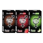 NottyBoy Ultra Thin Flavored Condoms Variety Pack - 30 Count, Safe For Oral, Scented, Lubricated | Bursting with Delicious Flavors Such As Chocolate, Strawberry and Green Apple