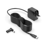 Charger for Lenovo IdeaPad 3 5 S340 S145 330 320 310 330S Laptop, GaN Fast Charger, Ultra Mini (40% Smaller), Foldable, USB C & Round Connector (Universal), 7.5ft Extended Cable, 65W/45W