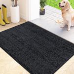 FCSDETAIL Dirt Trapper Indoor Door Mat 50 x 80 cm, Machine Washable Entrance Rug, Dog Doormat, Non-slip Inside Floor Mat for Entryway, Muddy Shoes & Paws