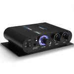 Pyle PFA330BT - 90 Watt Bluetooth Wireless Streaming Stereo Mini Power Amplifier - Microphone, RCA and 3.5mm Aux Inputs