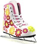 Girls American Double Runner Ice Skate,Flower Power,12