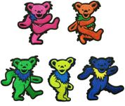 KLORIZ 5 PCS Bears Grateful Dead Em