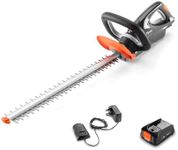 Flymo 18V UltraCut 500 Cordless Hedge Trimmer Kit - With 18V Power For All Battery, 50cm cutting width, 16mm blade gap, lightweight and balanced, 270° wrap around handle, Power For All Alliance