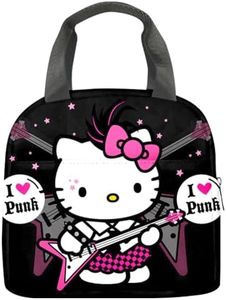 HelloKiitty Bolsa de Aalmuerzo Bolsa Térmica Porta Alimentos Bolsa Nevera Portatil Bolsas De Almuerzo De Picnic Para Niños, Niñas, Trabajo, Escuela y Viajes(B)