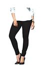 Dollar Missy Women's Cotton Carrot Leggings (MMCC-501_Black_Small)