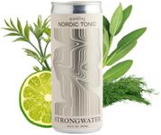 Strongwater Sparkling Nordic Tonic Water - 12 Pack Cans (8.4 Fl Oz Each) - Premium Tonic Water with Quinine, Rocky Mountain Water & Botanicals - Real Cane Sugar, No Artificial Flavors