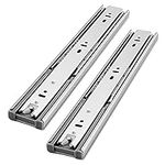 Gobrico Drawer Hardware 16-inch Hydraulic Soft Self Close Drawer Slides Full Extension Ball Bearing Drawer Runners 3Folds 100 lb. 1Pair