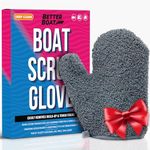 Ultimate Boat Scrubbing Brush Glove Deck Brush, Hull, Floor, Aluminum Pontoon Boat Accessories Marine Fishing Boat Accessories Boat Cleaner Boating Accessories Heavy Duty Scrub Brush Mitt