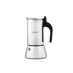 Budan Induction Moka Pot Stainless Steel Espresso Maker, stovetop coffee maker (6 cup)