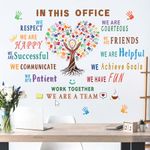 wondever Office Inspirational Wall Decal Quotes Motivational Lettering Office Teamwork Peel and Stick Wall Art Stickers for Office Classroom Home Decor