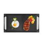 GASLAND IHGD-S23C Griddle Plate with Side Handles, Griddle Pan for Induction Cooktops, Cast Iron with Teflon Coating, Non-Stick and Rust-Resistant, Accessory, Grill Pan