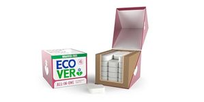 Ecover All-In-One Dishwasher Tablets, Contains Salt & Rinse Aid, Power Cleaning, Mandarin and Lemongrass Scent, Pack of 1, 45 Tablets