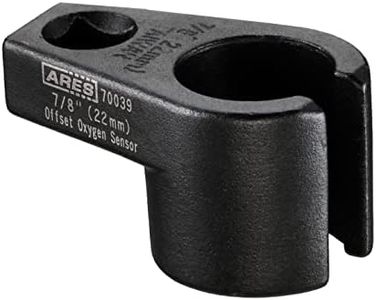 ARES 70039-3/8-Inch Drive by 7/8-Inch (22mm) Offset Oxygen Sensor Socket - Wire Gate Accesses Sensor from Side, Preventing Damage to Wires