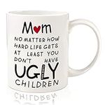 Mothers Day Gifts for Mom Mother's Day Gift Ideas from Daughter Son Husband,11OZ Funny Coffee Mug Mom Birthday Gifts for Women Her Step New Mom Who Has Everything Cadeau Maman Femme Christmas