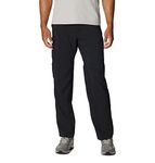 Columbia Men's Silver Ridge Utility Convertible Pant, Black, 34 x 32