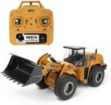 rchuinamodel 1/14 RC Wheel Loader 22 Channel Remote Control Front Loader Construction Tractor 2.4GHz Metal Bulldozer Toy