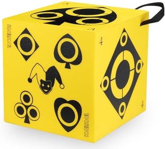 Kalkal Archery Target, 6 Side Foam Archery Target Block with Carry Handle, Easy Arrow Removal, Lightweight Poker Archery Targets for Backyard Practice