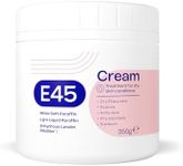 E45 Cream for Dry & Sensitive Skin - Clinically Proven Moisturiser for Eczema, Dermatitis & Irritation - Dermatologically Tested Non-Greasy Body, Face & Hand Care, 350g
