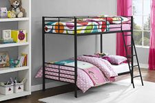 DHP Convertible Bunk Bed Black Single Over Single