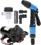 Deck Wash Pump, 24V 9.0A Washdown Pump Kit 5.0GPM 70PSI 137.8ft Head for RV Marine Boat Yacht