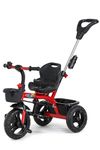 PRITAM Baby Cycle for Kids 1 to 5 Years Boys Girls Footrest & Baskets 2 in 1 Baby Tricycle for Kids, Smart Kids Tricycle with Parental Push Handle Tricycle (Red)