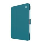 Speck Case for iPad Pro 4th Generation 11 Inch - Drop & Camera Protection, Slim Multi Range Stand, Apple Pencil Holder - Deep Sea Teal/Cloudy Grey/White