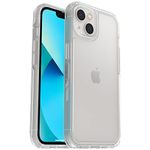 OtterBox iPhone 13 (ONLY) Symmetry Series Case - CLEAR, ultra-sleek, wireless charging compatible, raised edges protect camera & screen