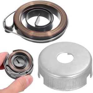 SHINEOFI 1 Set Drill Press Return Spring, Drill Press Replacement, Steel Quill Coil Spring Assembly Tool