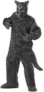 Plus Big Bad Wolf Costume, Gray