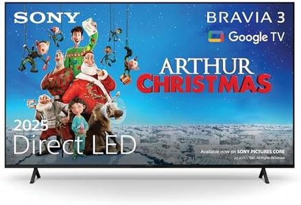 Sony BRAVIA 3 – Direct LED, X-Balanced Speaker, Dolby Vision/Atmos, IMAX Enhanced, Google TV (2025), Google Cast, Apple AirPlay 2, Eco Dashboard 2, Game Menu 2 – 43-inch