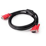 DTECH Full HD 1080P Computer Monitor VGA Cable 10 Feet with Dual Ferrite Cores Standard 15 Pin Male to Male VGA Wire