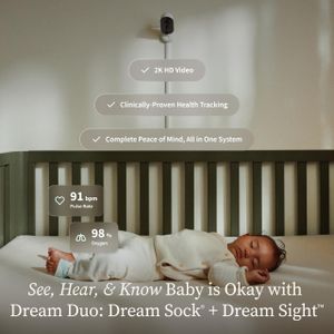 Owlet Dream Duo 3rd Gen Baby Monitor – HD Video & Sleep Tracking