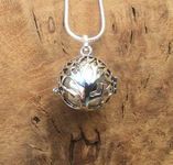 Silver Tree Of Life Cage With Silver Bola l Harmony Ball Necklace Kit l 'Mexican Bola' l A Lovely Pregnancy Gift