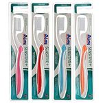 Ajay Sensitive + Toothbrush (Pack Of 10) Sensitive Plus Ultra Soft Toothbrush - Manual, Adult, Multicolour