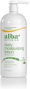 Alba Botanica Daily Moisturizing Lotion, Sensitive Skin, Fragrance Free, 32 Oz (Packaging May Vary)