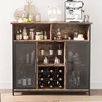 GAOMON Industrial Wine Bar Cabinet,