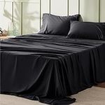 Bedsure Full Size Sheets Black - So