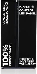 Haier 602 L, 3 Star, 100% Convertible Fridge Space, Expert Inverter, Frost Free Side by Side Refrigerator, (HRS-682KS, Black Steel)
