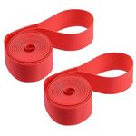 X AUTOHAUX 29" Bike Wheel Rim Strip Rim Tape Liner Inner Tube Band PVC Red Pair