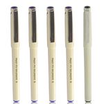 Pilot Hi-Tecpoint O5 0.5mm Extra Fine Point Roller Ball Pen | Pack Of 5 (4 Blue + 1 Black)