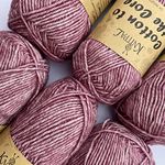 Cotton to The Core Knit & Crochet Yarn, Soft for Babies, (Free Patterns), 6 skeins, 852 yards/300 Grams, Light Worsted Gauge 3, Machine Wash (Raspberry Red)