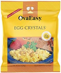 OvaEasy Dehydrated Egg Crystals – 4.5oz. (128g) Bag – Powdered Eggs Made From All-Natural Ingredients – Easy-To-Prepare Egg Powder – Dehydrated Food Perfect for Camping & Backpacking