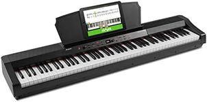 Alesis Prestige Artist – 88 Key Digital Piano with Full Size Graded Hammer Action Weighted Keys, 30 Keyboard Piano Sounds and Built in Speakers Black