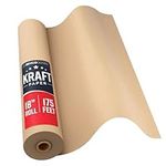 Bryco Goods Jumbo Kraft Paper Roll - 18" x 2100" - Craft Paper for Packing - Made in USA - Suitable for Postal - Shipping - Parcel - Wall Art - Bulletin Boards - Floor Covering - Table Runner
