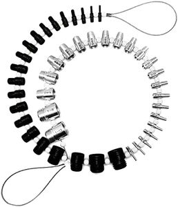 Xxzhiho Thread Checker Nut & Bolt SWTC-44 Bundle Thread Checker Nut and Bolt Checker 44 MaleFemale Thread Identifier Gauges - 23 Inch & 21 Metric Sizes (White&black, 23 Inch & 21 Metric)