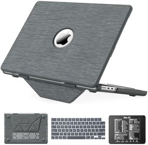KAIJIAbox Case for MacBook Pro 14 Inch M4 2024,Foldable Stand Woven Fabric Protective Case for MacBook Pro 14 Inch(2021/2024)[M4/ A2442 M1 Pro/ M1 Max/A2779/M3 A2918 A2992](Grey)