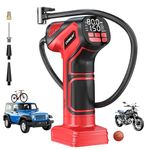 LIVOWALNY Tire Inflator Portable Air Compressor Compatible with Milwaukee 18V Battery, 150PSI Air Pump Cordless Tire Pump with Digital Pressure Gauge, Tire Inflator for Car, Bike (Tool Only)
