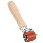 Silicone Pressing Roller, High‑Grade Wood Handle, Applicable to High Temperature Welding of PVC Waterproof Roll and Waterproof Roll Tool Hand Roller (red)